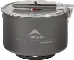 MSR WindBurner Stove System Combo Backpacking Cook Set -Camping Equipment Store 3727d0a4 9813 4cd3 8bf5 f71ce94564e310369 msr sauce pot handle closed