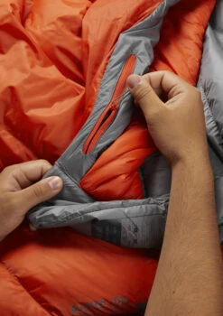 Rab Alpine 200 Ultralight Down Sleeping Bag -Camping Equipment Store ALPINE 200 FIRECRACKER QSD 26 FCR 08
