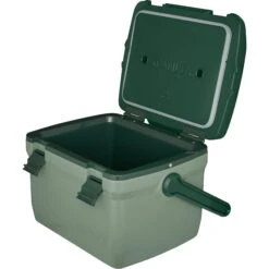 Camping Equipment Store -Camping Equipment Store B2B Web PNG The Easy Carry Outdoor Cooler 7QT Stanley Green Hero Open 1800x1800