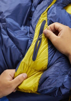 Rab Neutrino 200 Ultralight Down Sleeping Bag -Camping Equipment Store NEUTRINO 200 NIGHTFALL BLUE QSM 89 NFB 10
