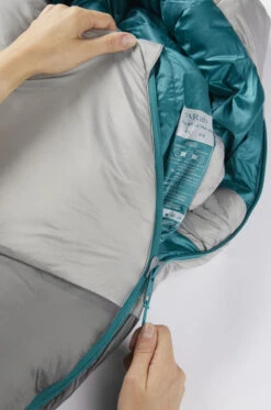 Rab Women's Solar Ultra 3 Lightweight Sleeping Bag -Camping Equipment Store SOLAR ULTRA 3 WMNS DARK PEWTER QSS 02 DPW 09