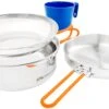 GSI Outdoors Glacier Stainless 1 Person Mess Kit Camping Cookware Set