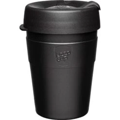 Thermal Insulated 340ml Reusable Tea/Coffee Cup -Camping Equipment Store f953b703 5a4b 4788 8553 56e56ed29356 Black12oz