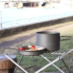 Titanium Pot With Pan Ultralight Cookware -Camping Equipment Store gg2221