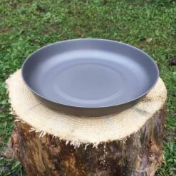 Ttanium D190mm Plate Ultralight Camping Tablewear -Camping Equipment Store oofg07075