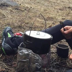 Titanium Pot + Bail Handle Ultralight Cookware -Camping Equipment Store pajb310