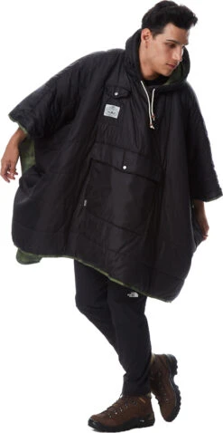 POLER Camp Poncho Reversible Camping Blanket With Hood -Camping Equipment Store poler 8402306095631copy