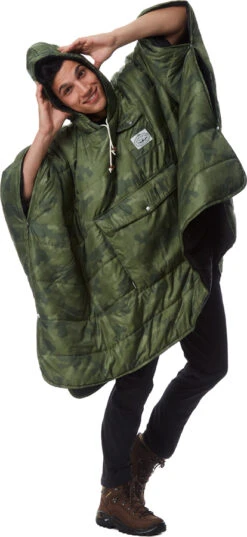 POLER Camp Poncho Reversible Camping Blanket With Hood -Camping Equipment Store poler 84023060956327copy