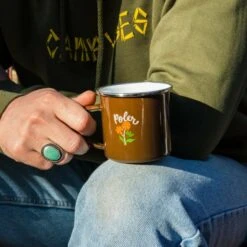 POLER Camp Mug Classic Enamel Camping Cup -Camping Equipment Store polermug 002