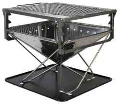 Snow Peak Pack & Carry Starter Kit Portable Camping Grill & Firepit