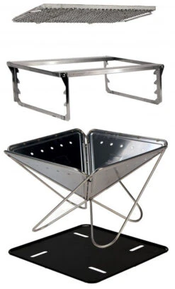 Snow Peak Pack & Carry Starter Kit Portable Camping Grill & Firepit -Camping Equipment Store snow peak pack and carry starter kit 2