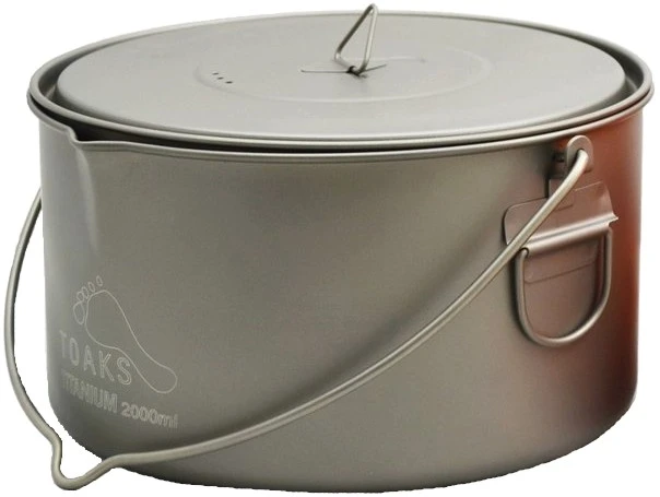 Titanium Pot + Bail Handle Ultralight Cookware
