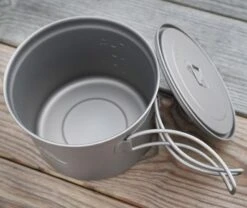 Titanium Pot D115mm Ultralight Camping Cookware -Camping Equipment Store zdf250